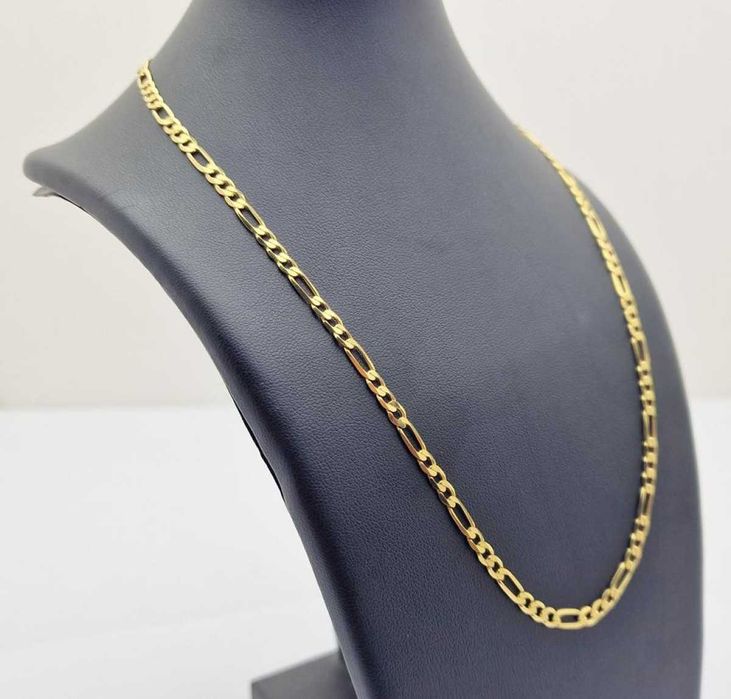 Piękny Złoty Łańcuszek Figaro 10,09g 585p 50cm 4mm