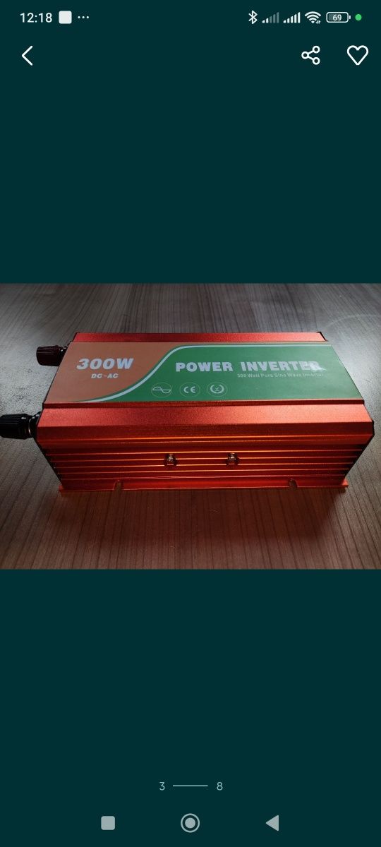 Якісні  інвертори з чистим синусом JNGE POWER на  300 w