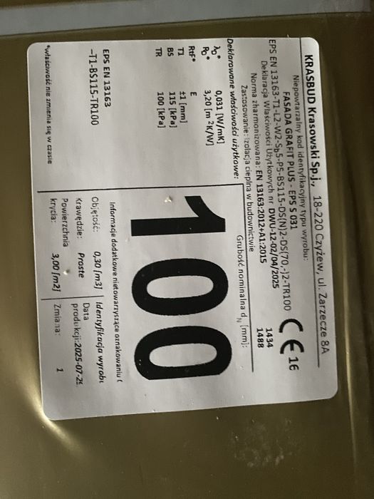 Styropian 10 opakowań nowe nie używane