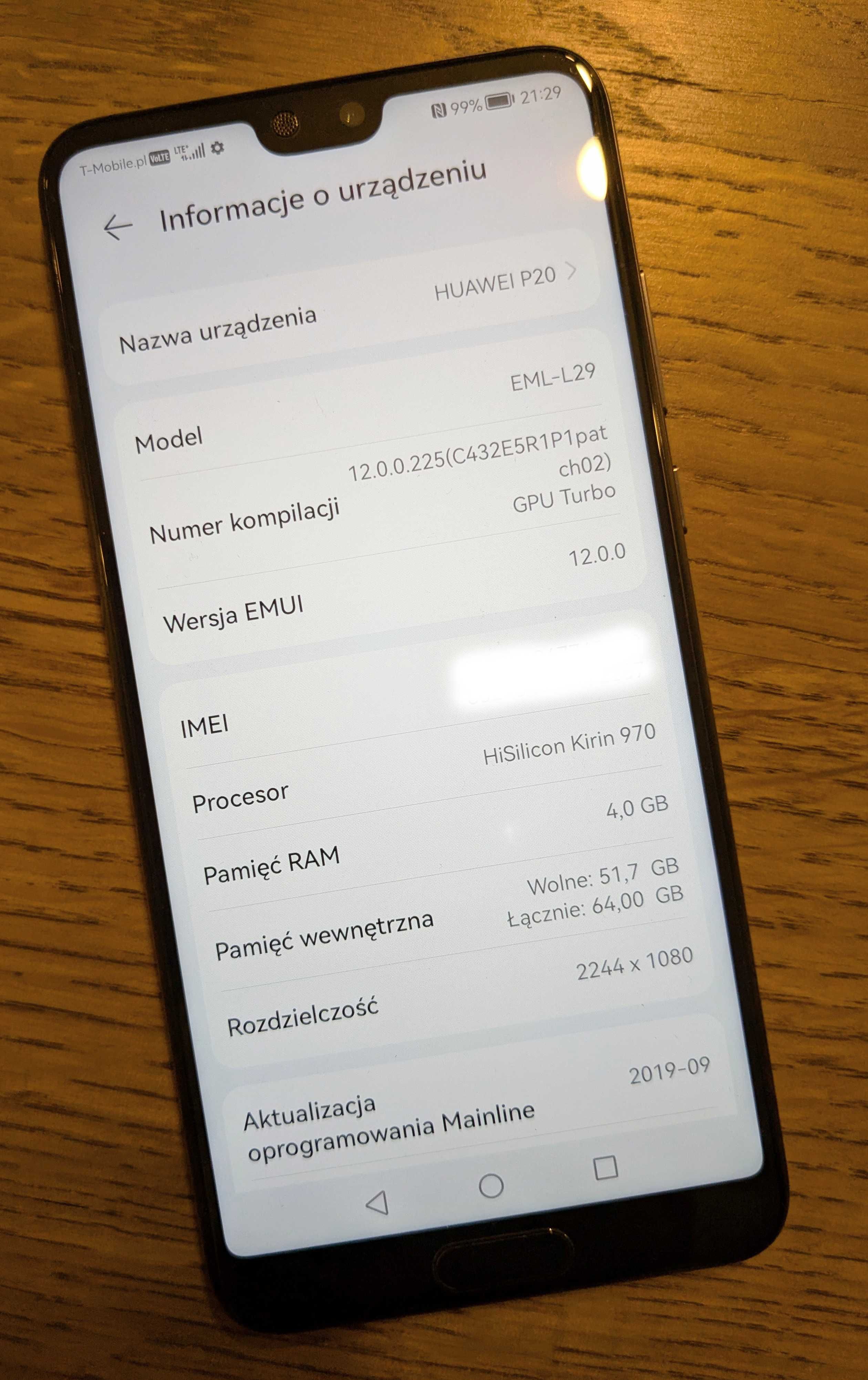Huawei P20, nowa bateria, bardzo dobry stan, pełny dostęp do Google.
