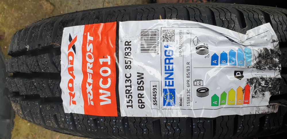 155 r13 C 85/83R Roadx rxfrost przyczepa zima r25 2szt WC01 6PR 3PMSF