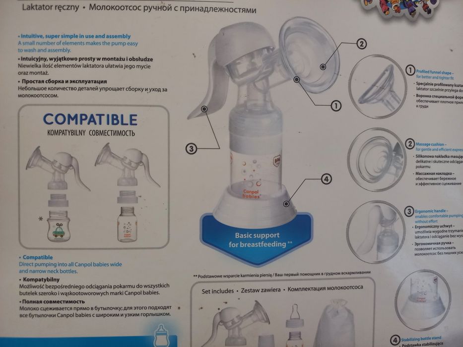 Ручний молоковідсмоктувач Canpol babies