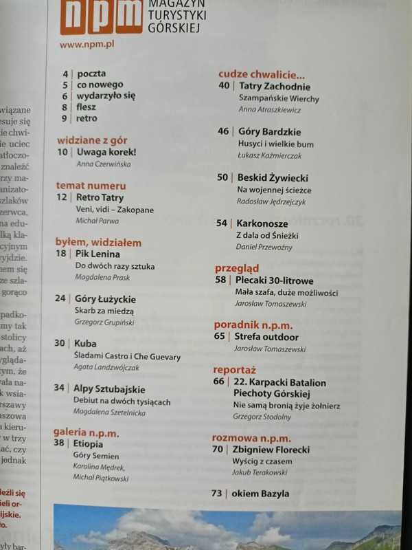 6 numerów magazynu "npm"