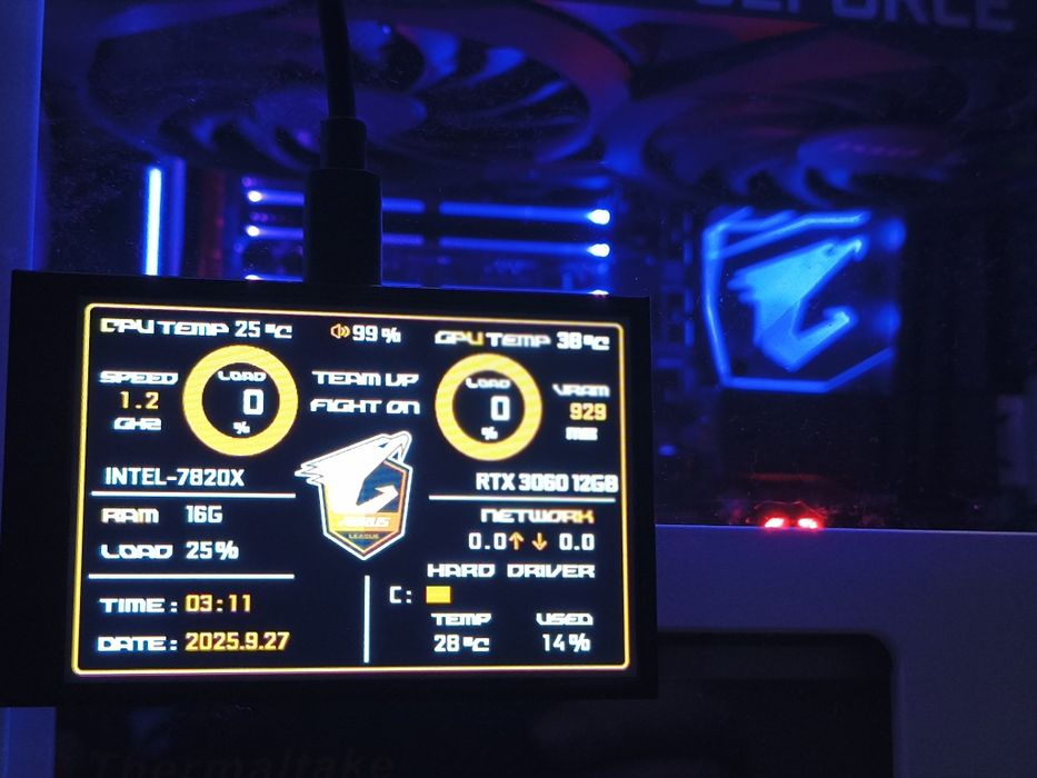 Komputer i7-7820X,AorusX299,RTX3060,4TB
