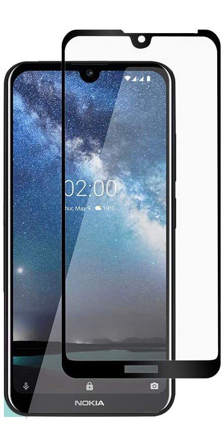 Szkło Hartowane Na Cały Ekran Z Ramką Do Nokia 6.2 / 7.2 Czarny