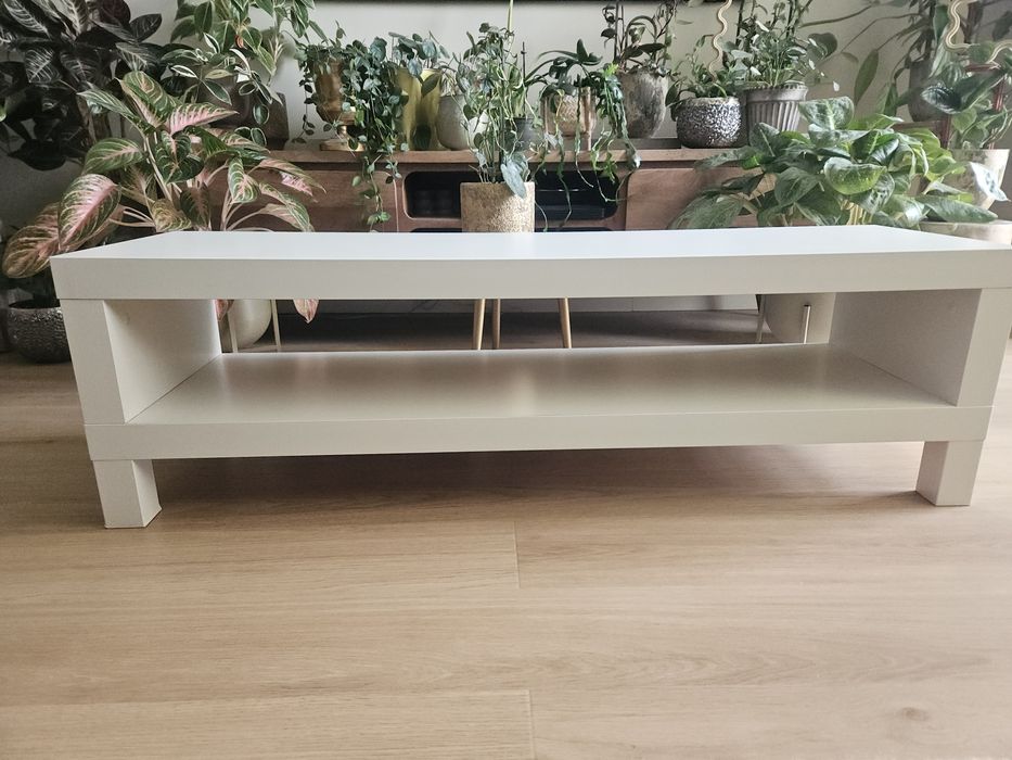 Ikea szafka pod tv telewizor lack biała biały komoda regał