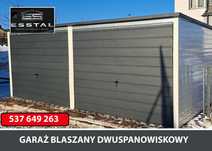 Garaż Blaszany |DWUSTANOWISKOWY - Garaże Blaszane | Wiata | - ESSTAL*