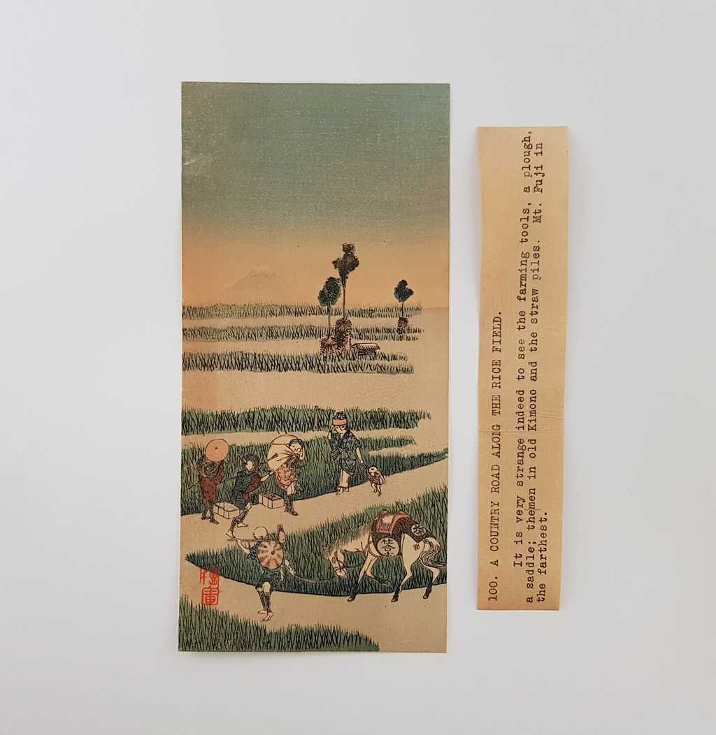 Japoński drzeworyt barwny autorstwa Katsushika Hokusai (1760 - 1849)