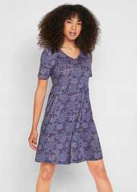 B.P.C sukienka shirtowa fioletowa we wzory ^36/38