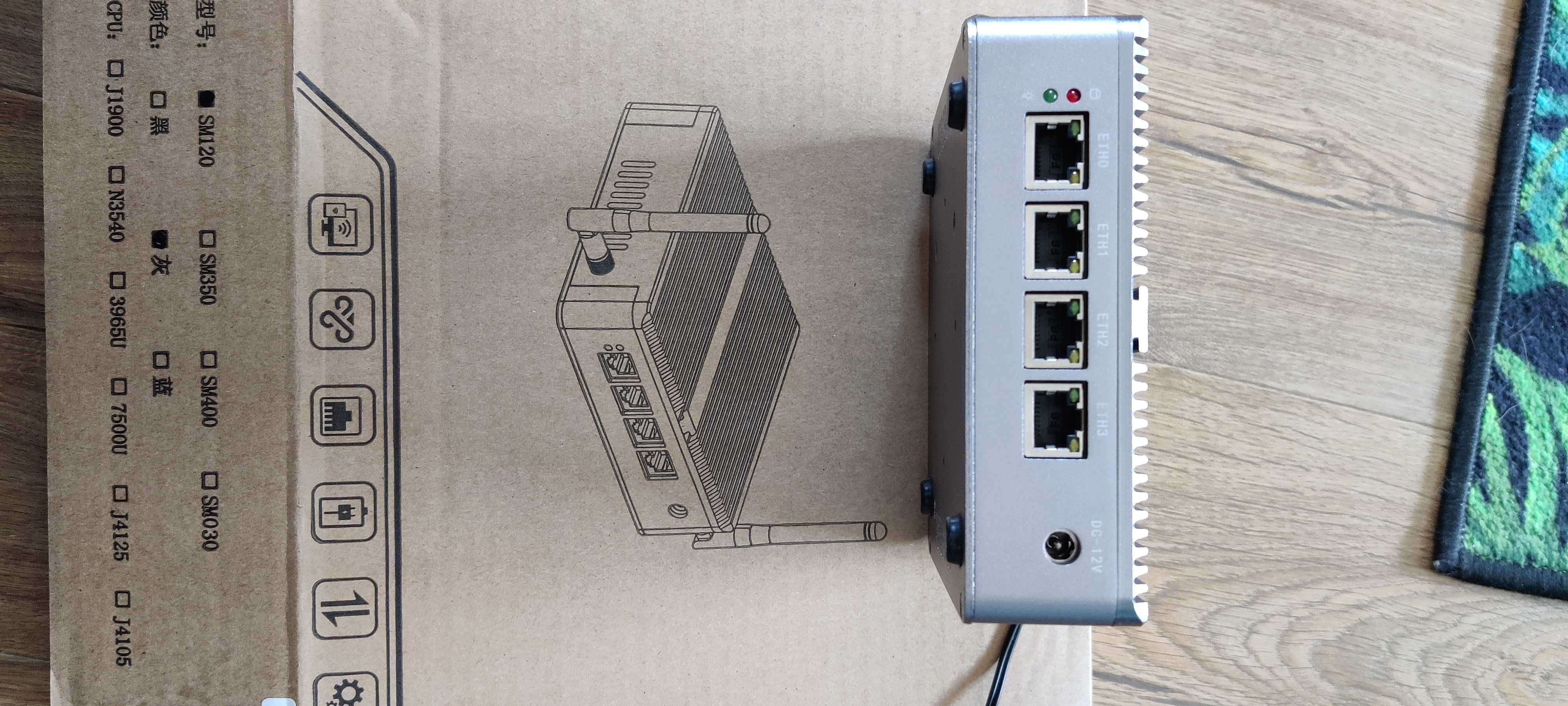 mini PC WiFi HDMI VGA 4xRJ45 router