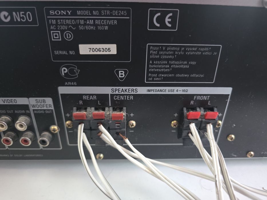 Amplituner Sony STR-DE245 5.1 - idealny do kina domowego! Najtaniej!