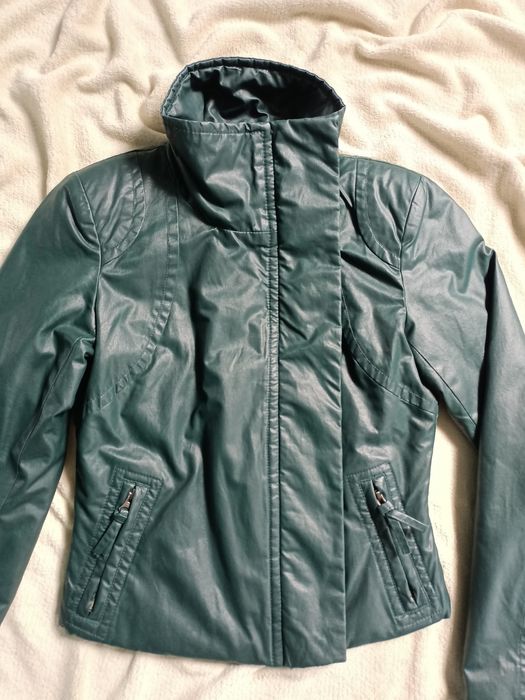 XS/S ramoneska a'la skóra kurtka ocieplana przejściowa jesienna okazja