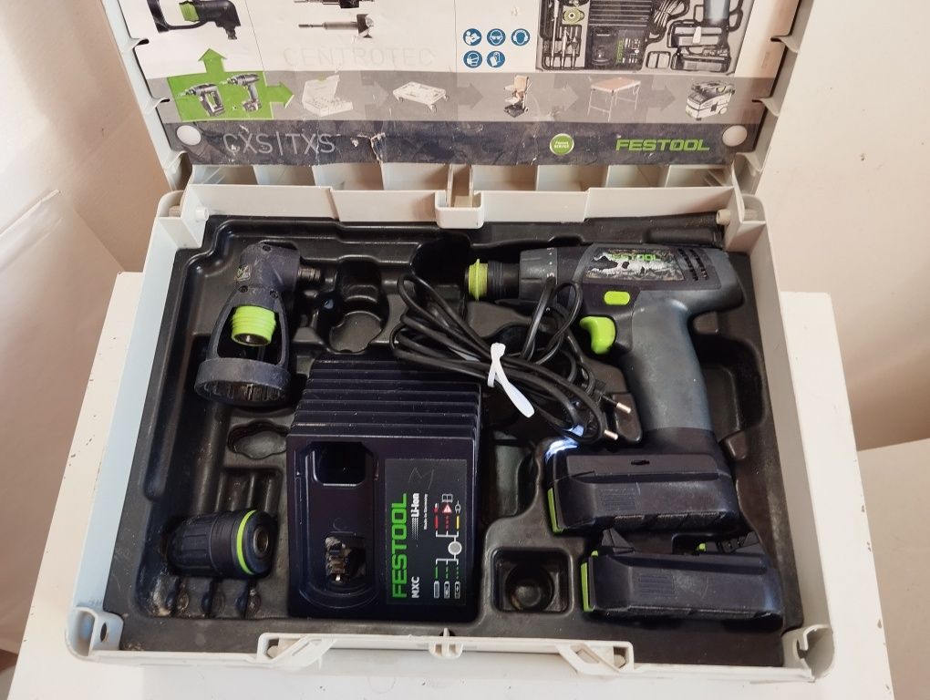 FESTOOL TXS wkrętarka compaktowa z główkami 2x 12v ,2.6ah