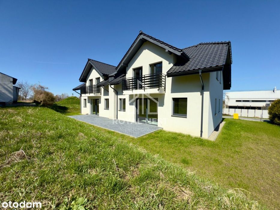 Nowoczesny dom w zabudowie bliźniaczej bez PCC