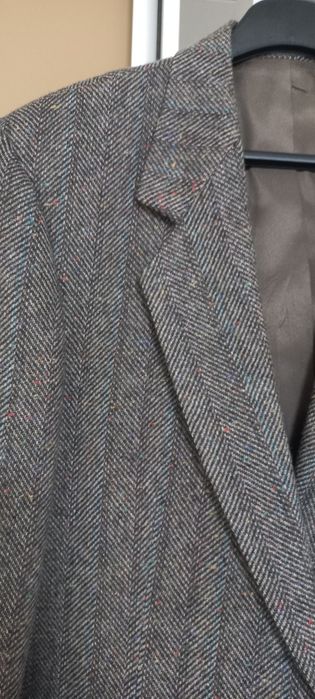 Вінтажний, оригінальний твідовий жакет- пальто