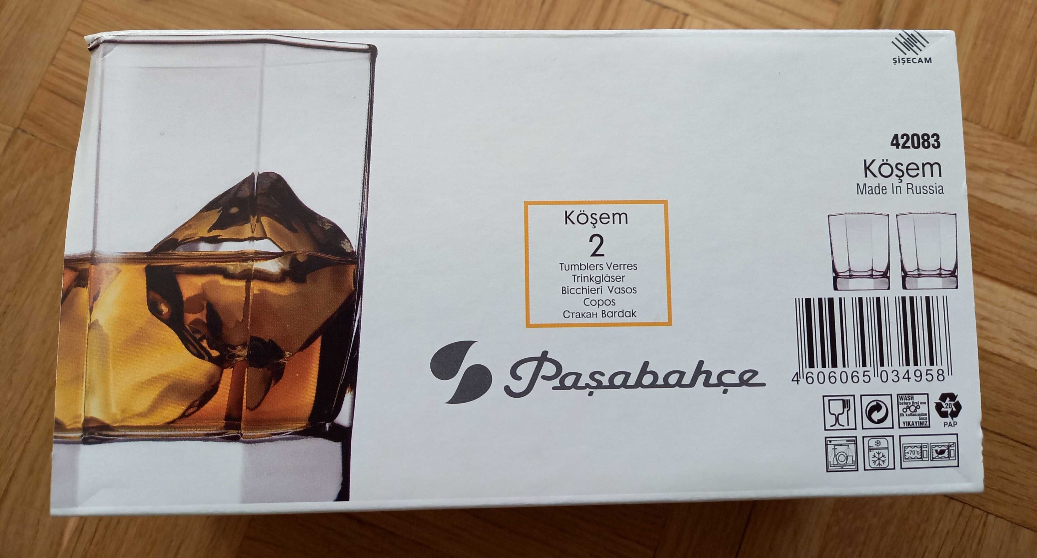 9szt szklanek Kosem 285 ml PASABAHCE, nowe