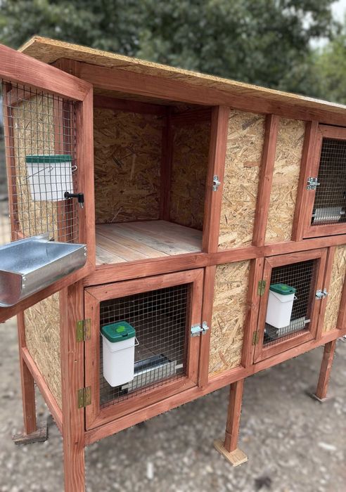 Klatki na króliki -6-4 komorowe, solidne, trwałe, idealne dla hodowców