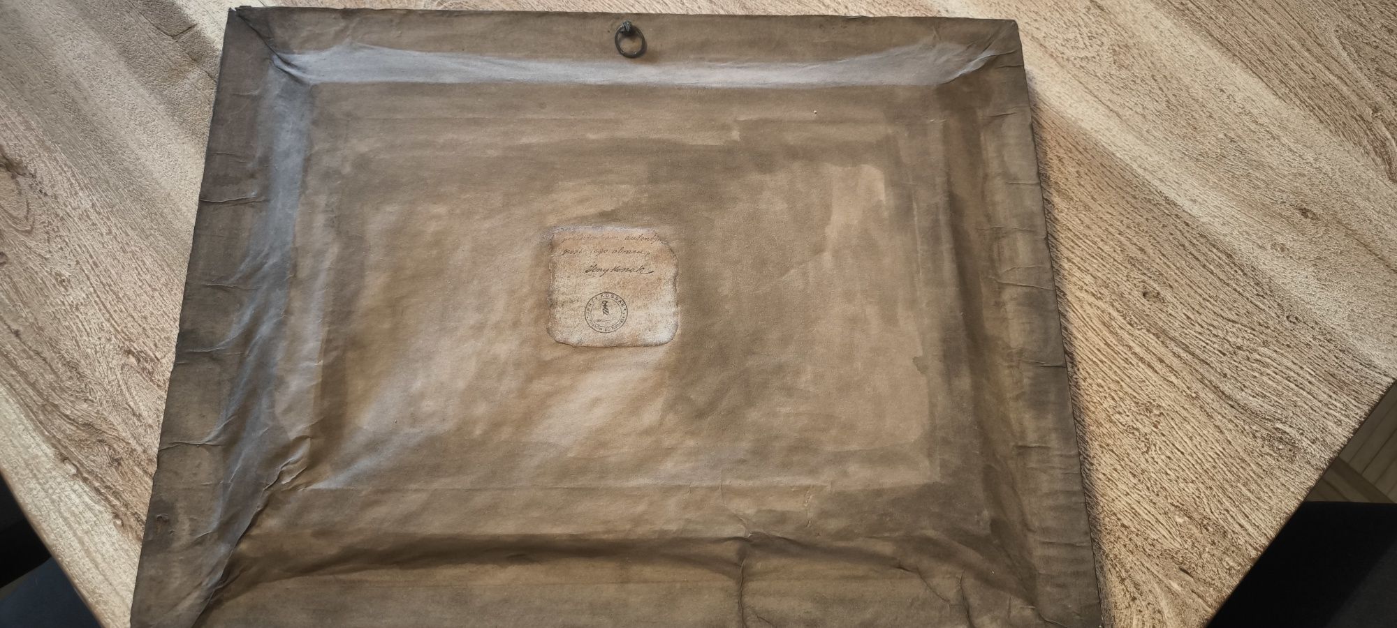 Stary obraz olejny sygnowany 55x42 centymetrów