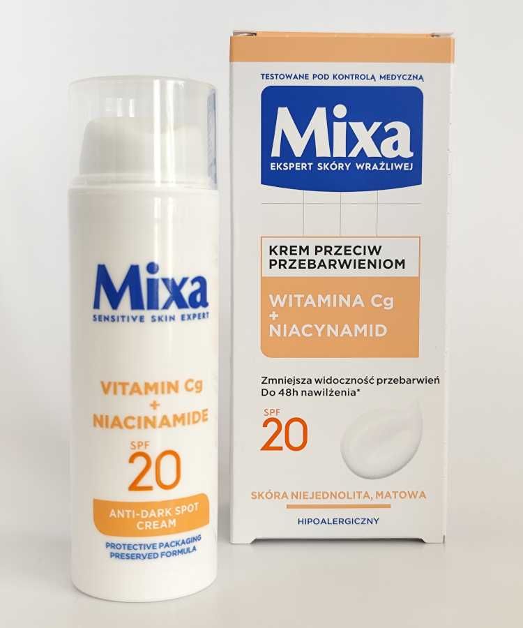 Mixa Krem do twarzy przeciw przebarwieniom Witamina C Niacynamid SPF20