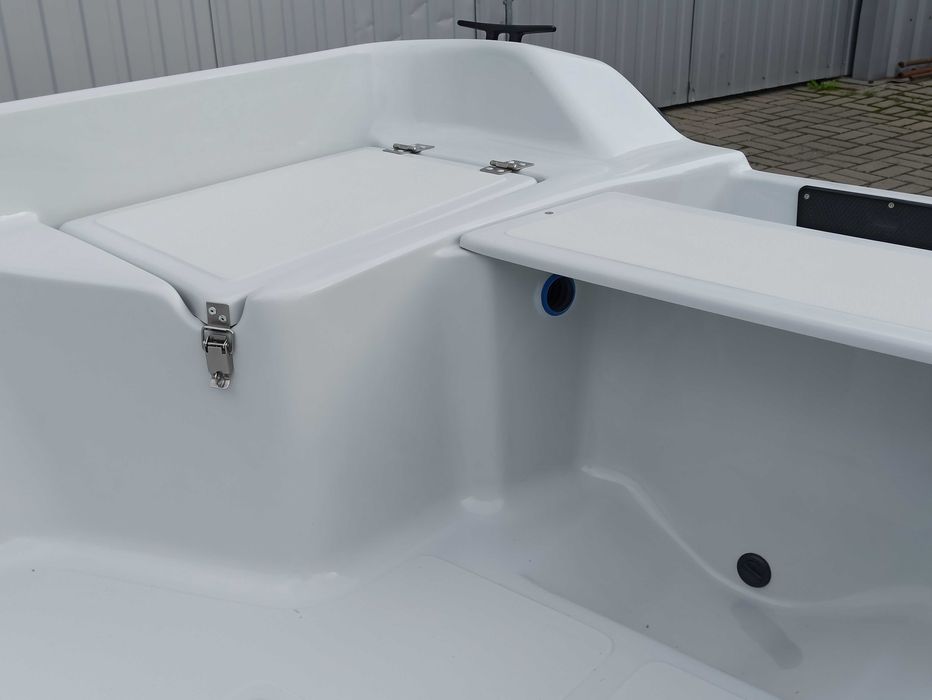 ! PROMOCJA ! łódź wędkarska, wiosłowo-motorowa DELFINA 360 z relingami