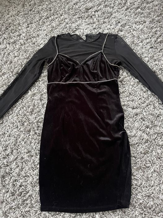 Плаття s mohito  чорне велюрове