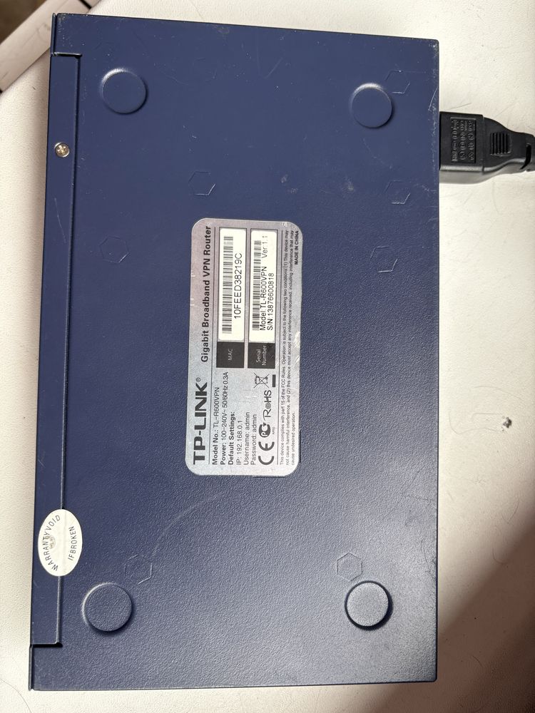 Router Przewodowy TL-R600VPN
