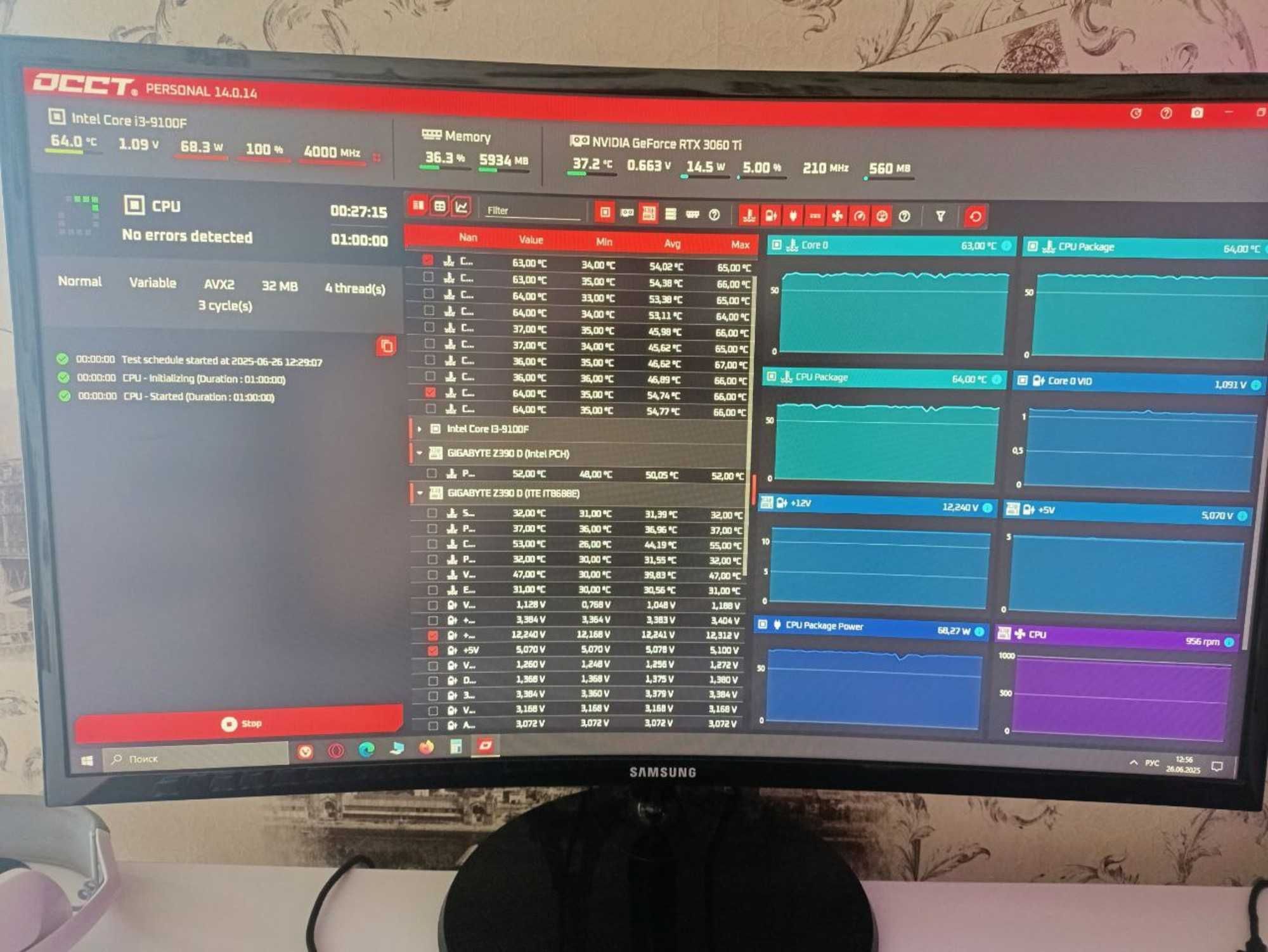 Материнська плата Gigabyte Z390D