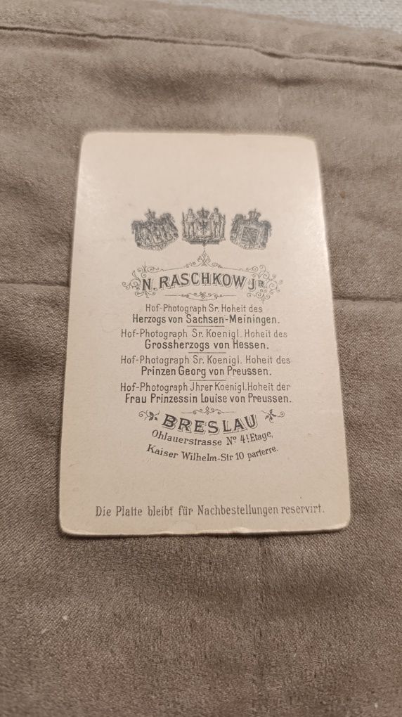 BRESLAU-Wrocław N. RASCHKOW Kobieta Tekturka
