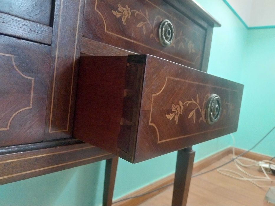 Oak Headboard, Built-in Side Table, Table with 3 Chairs, IKEA Mattress64552108959362124