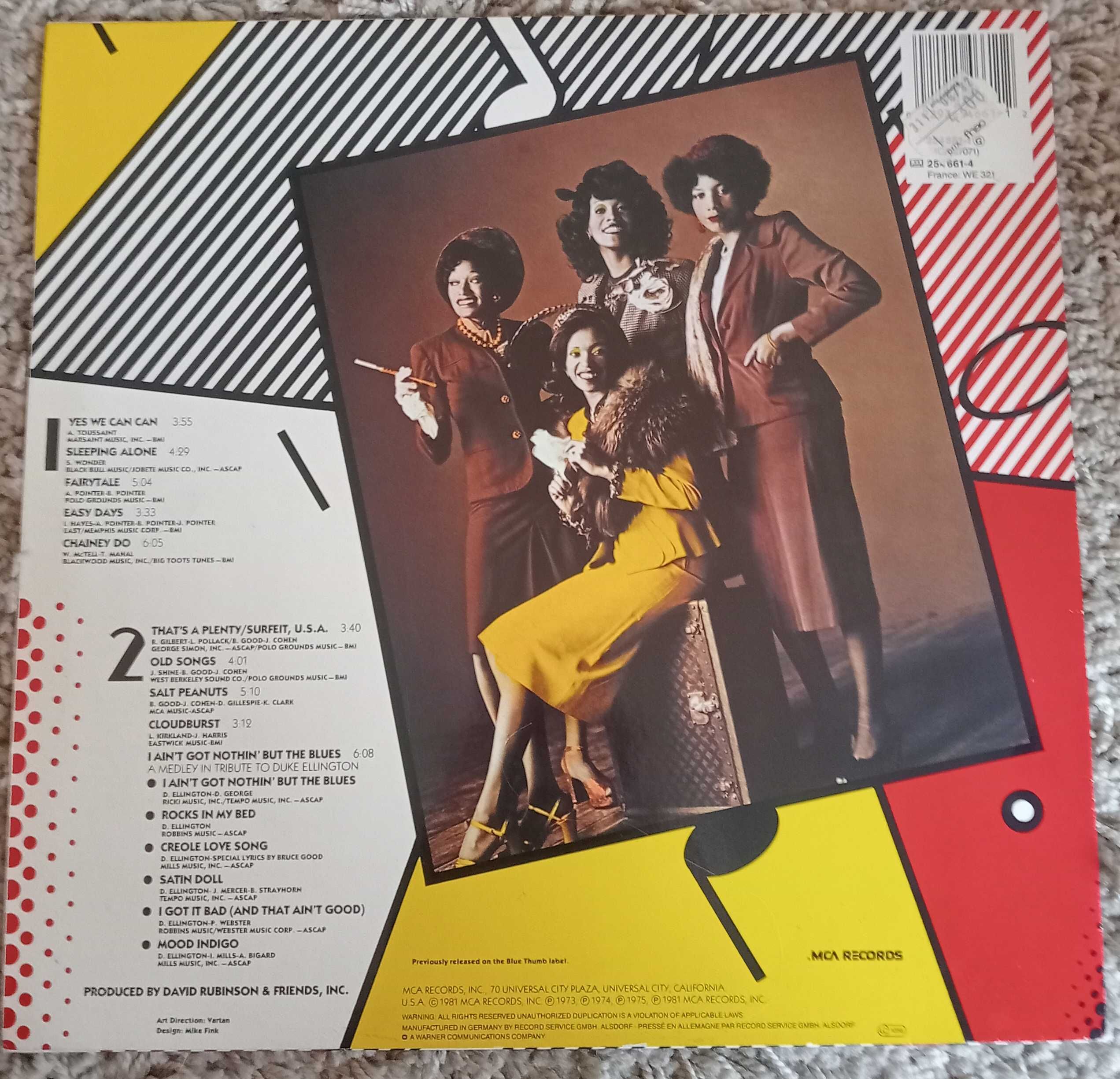 LP vinil, The Pointer Sisters, Retrospect