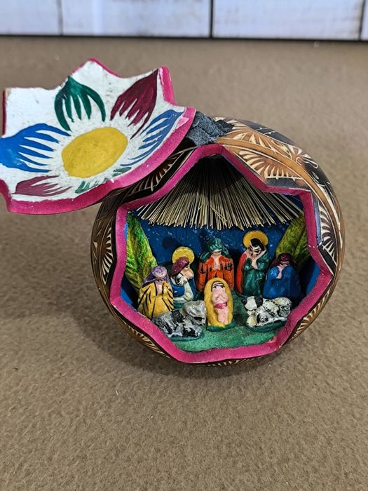 Presépio de natal vintage (arte popular peruana)