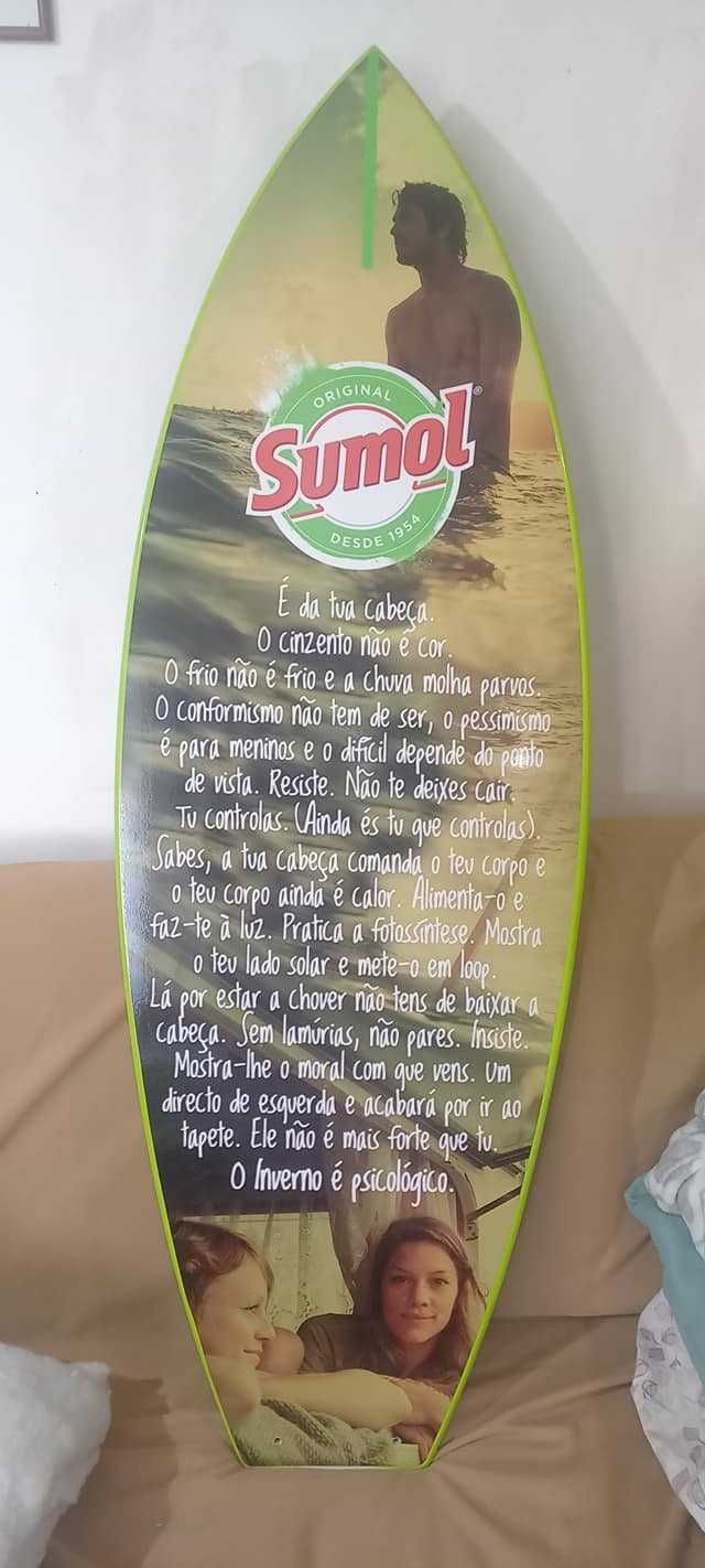 Prancha de Surf publicitária Sumol anos 90
