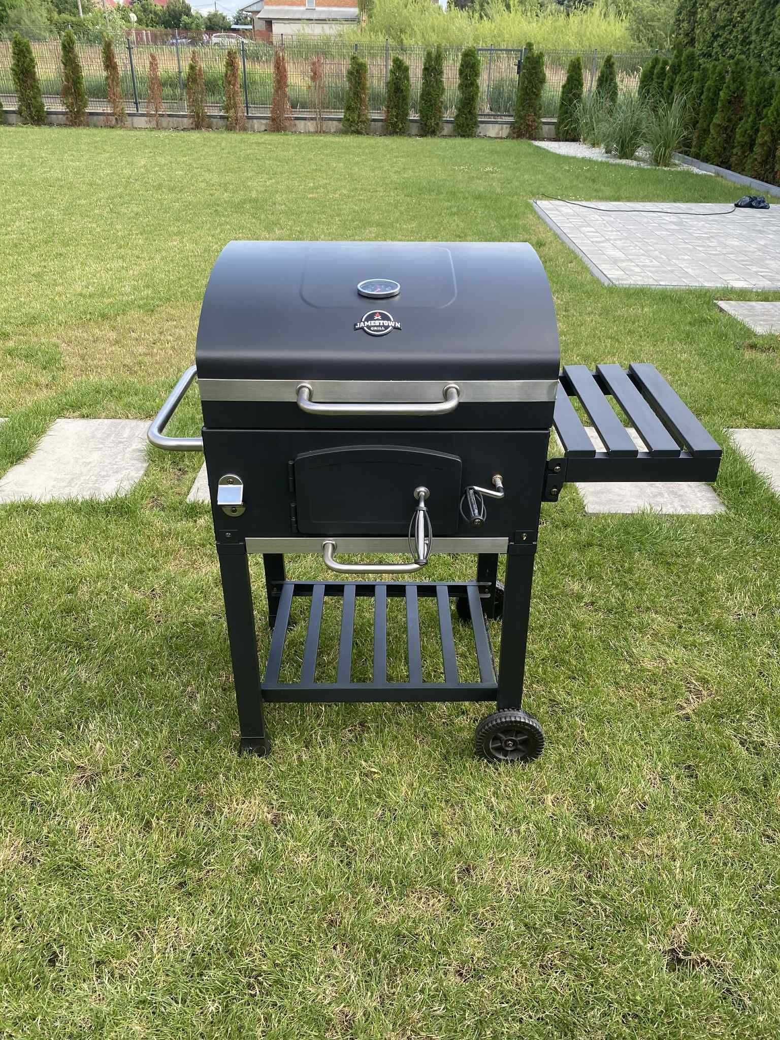 Grill Węglowy JAXON firmy JAMESTONE + Pokrowiec na Grilla