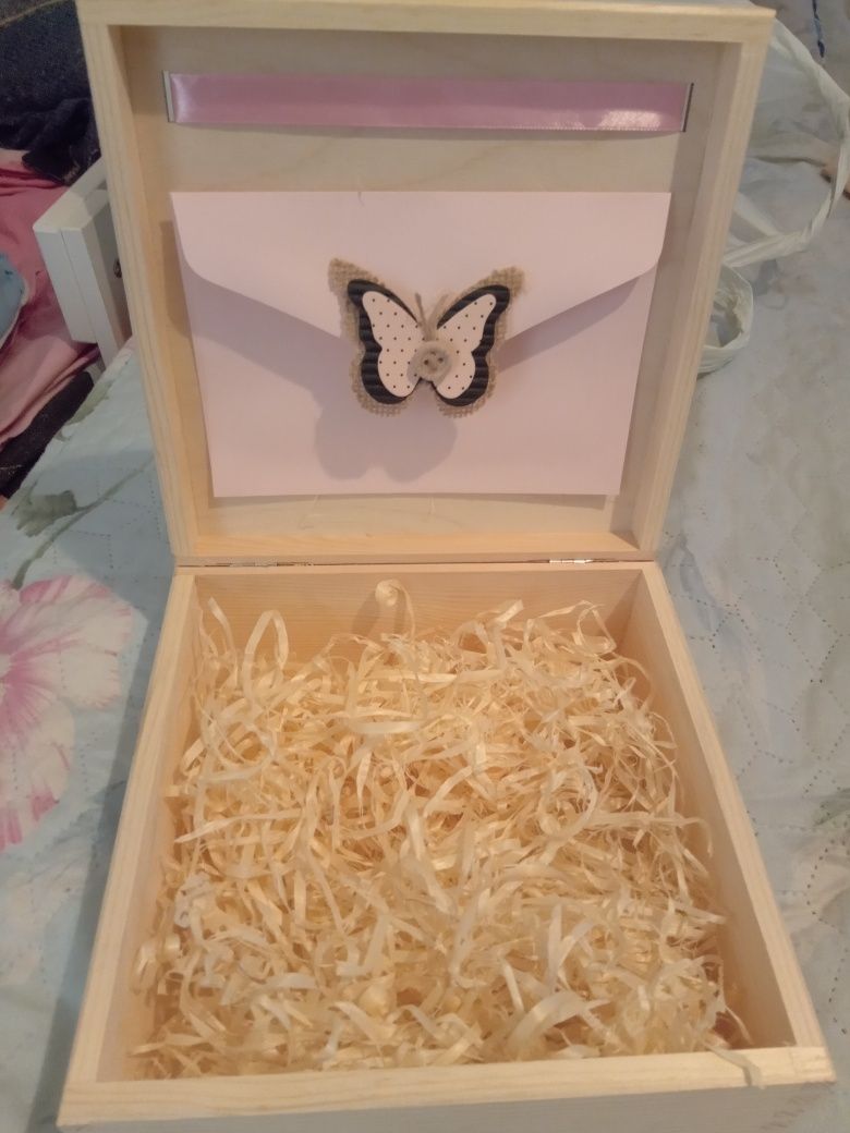 Pudełko prezentowe drewniane