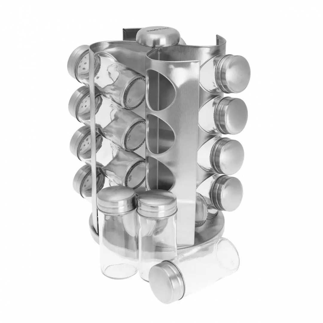 Stojak na przyprawy 16 pojemników Kinghoff przyprawnik prezent