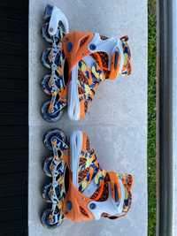 KUXUAN inline skates - com luzes Tamanho ajustável 32-35