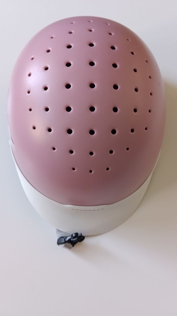 Kask jeździecki Decathlon Fouganza  różowy regulowany S 52-55 cm