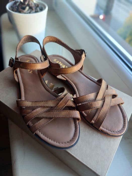 Nowe sandały Lorita od Saway – rozmiar 38, brąz, nienoszone