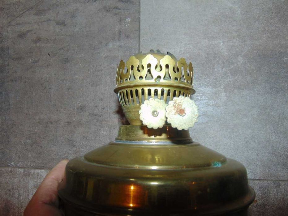 Stary mosiężny zbiornik,brenner,dwurzędowy