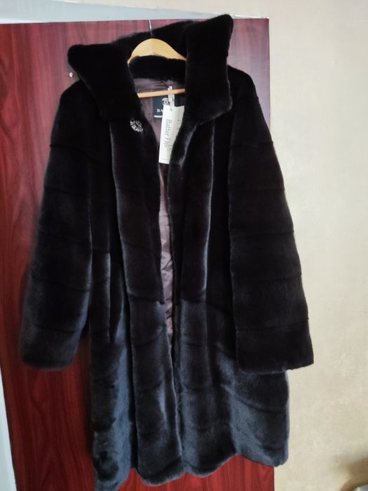 Зимова шуба, штучне хутро. 58-60р.