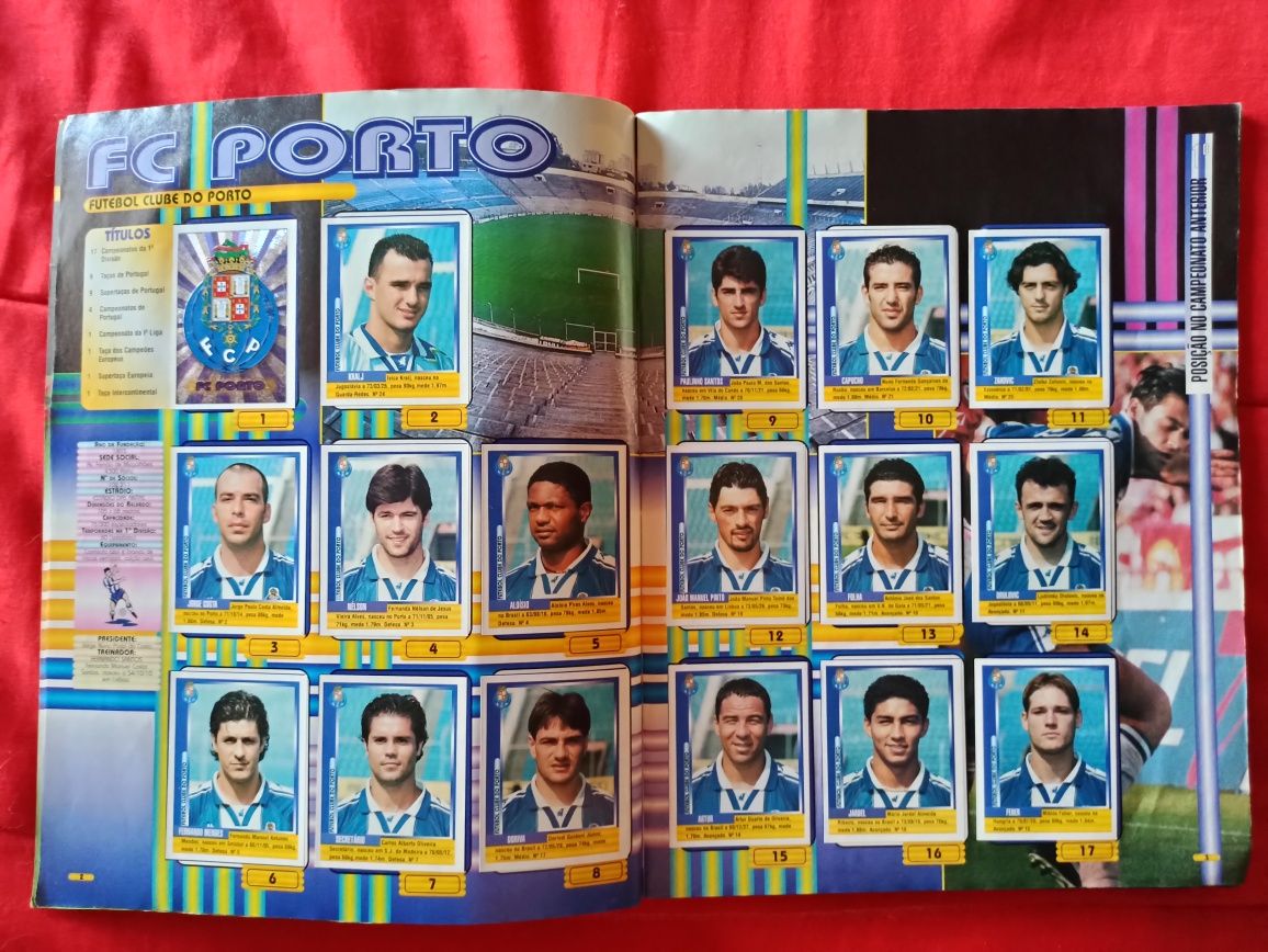 Caderneta Liga Futebol 98/99 Panini