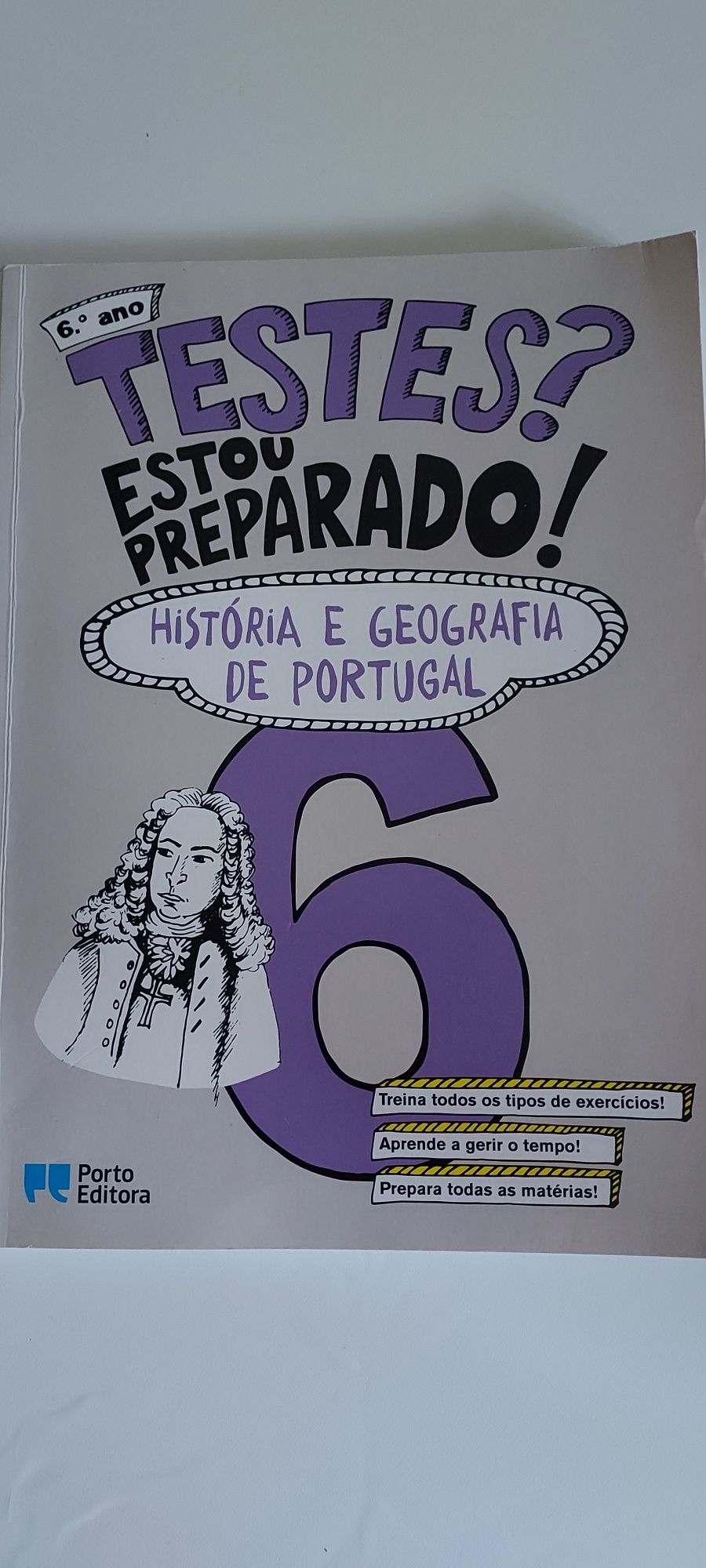 Livros de Preparação do 9°, 8° e 6° ano Português e História e Geo.