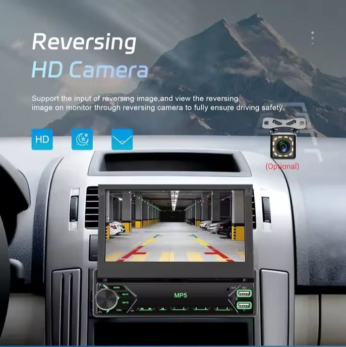 Магнітола 1din CarPlay - AndroidAuto