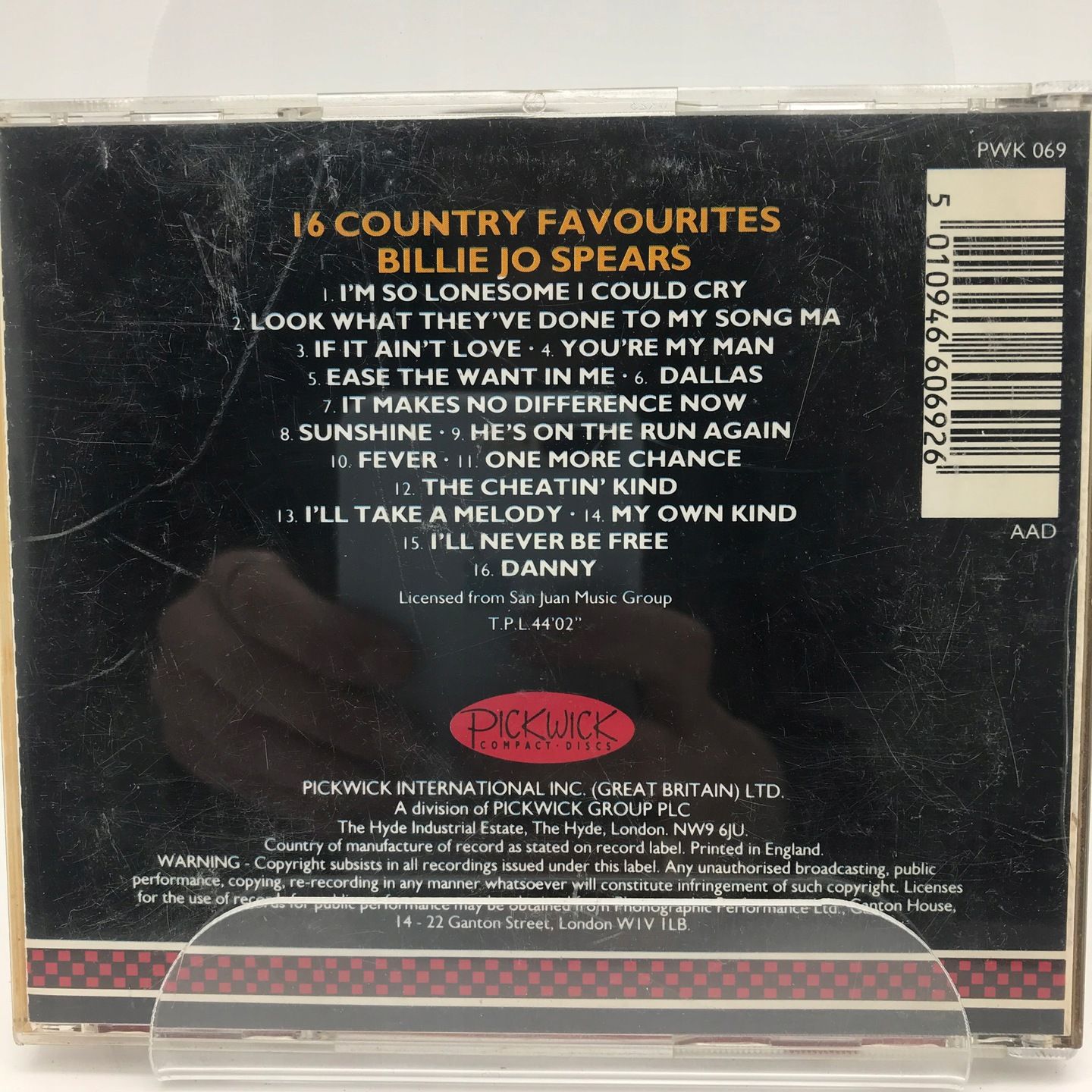 cd - billie jo spears - 16 country favourites