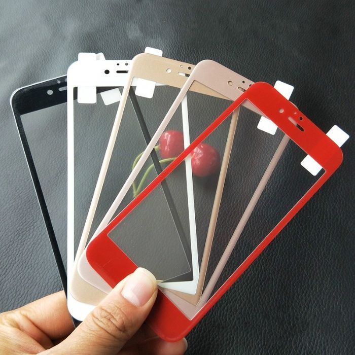 Захисне скло, загартоване скло для iPhone / 6S I6 6s RED