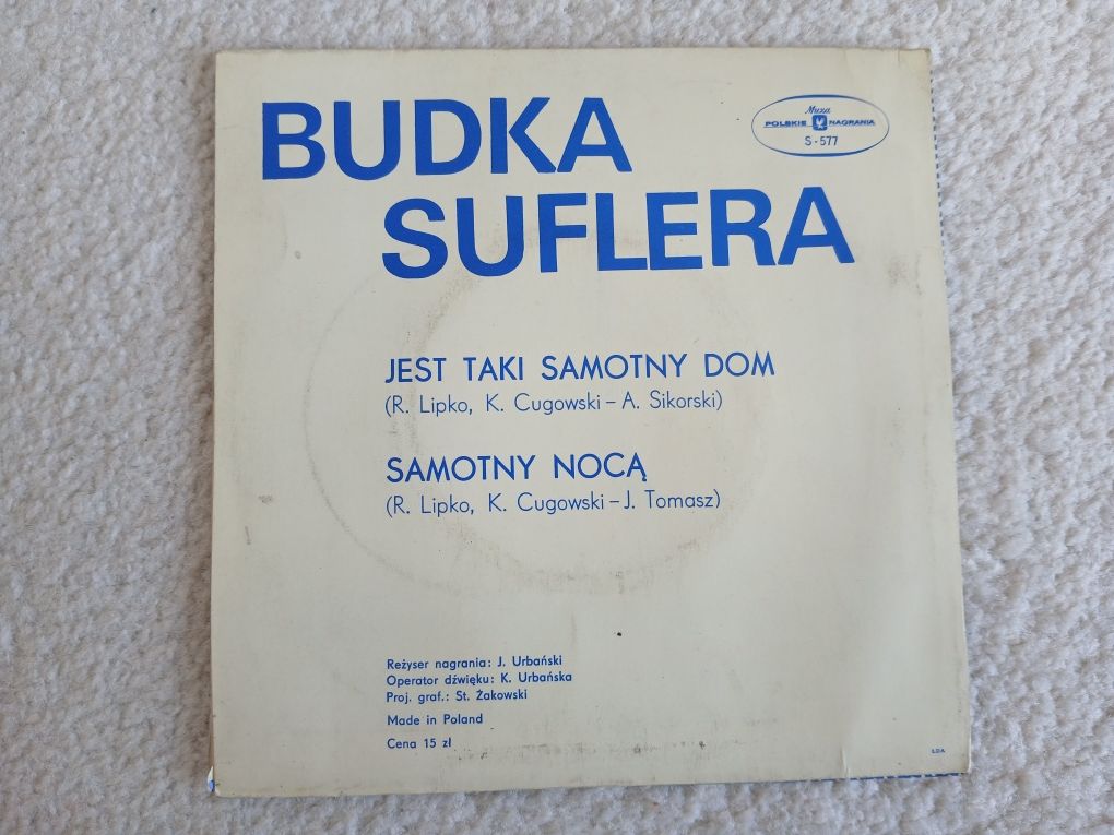 Budka Suflera singiel samotny nocą Jest taki samotny dom winyl