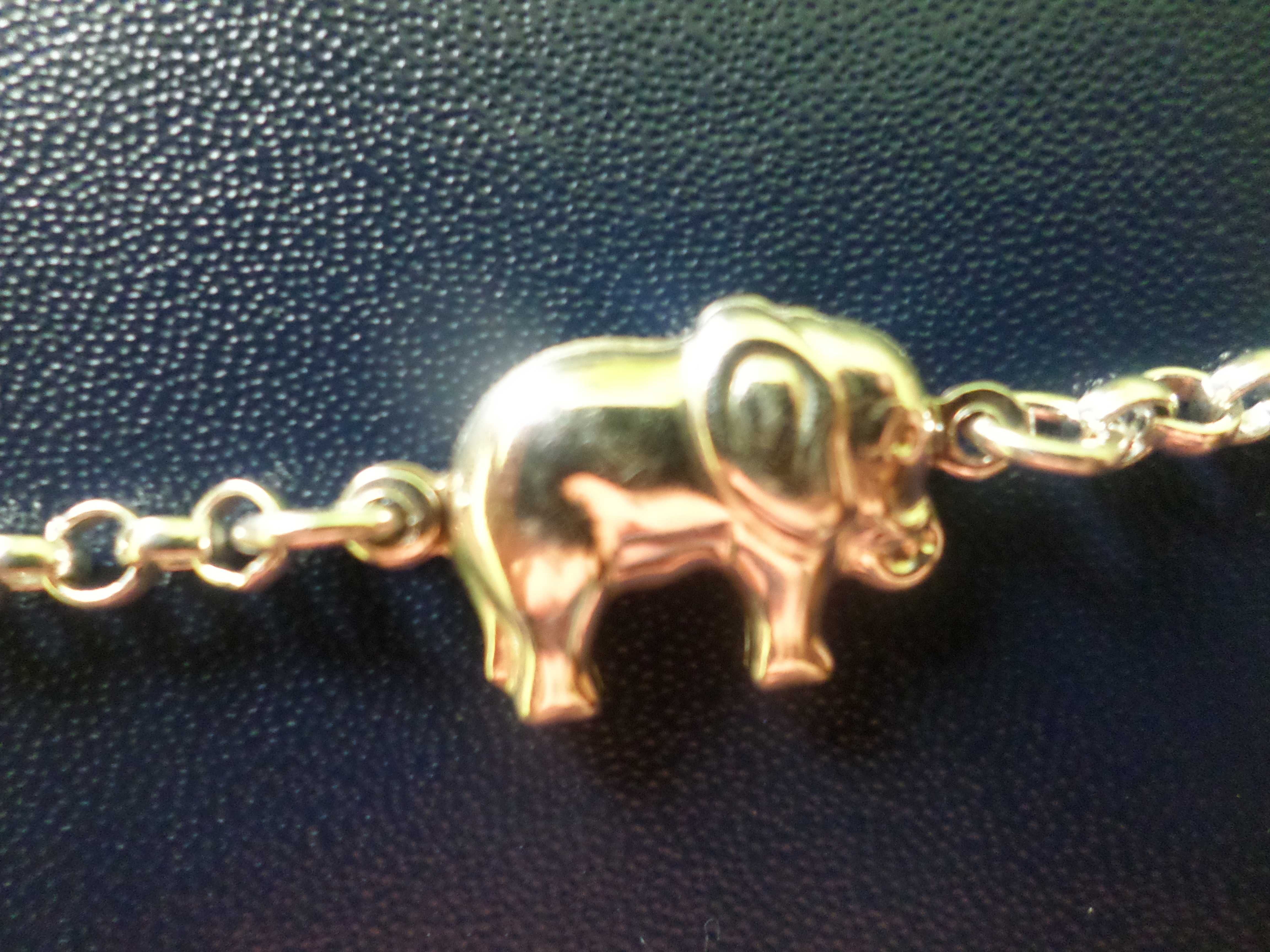 Słonie na szczęście - piękna bransoleta ze srebra 925