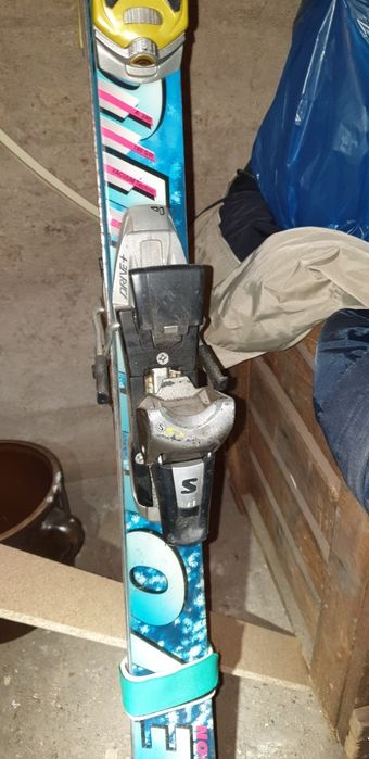 Narty salomon revolution ice z wiazaniami