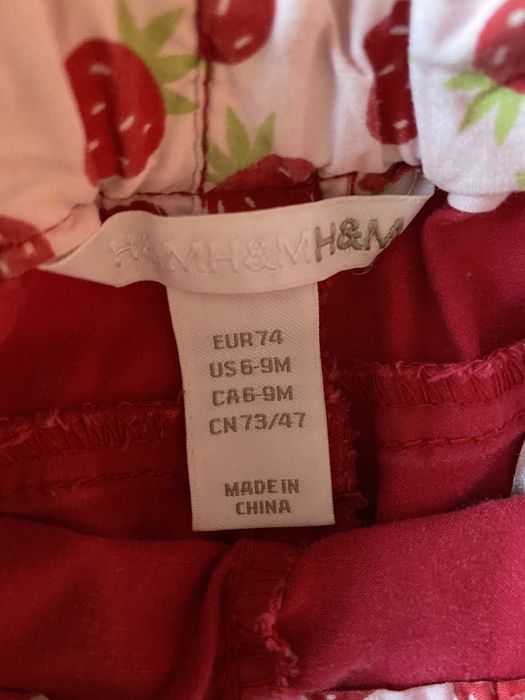 Jeansy niemowlęce h&m r. 74