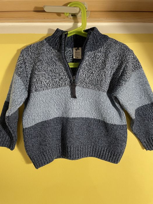 Sweter w paski rozsuwana